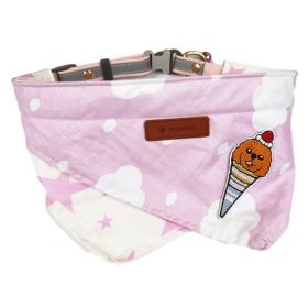 British Cute Pet Saliva Towel (Option: Pink-S)