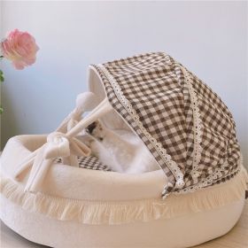 Pet Cradle Four Seasons Kennel Lattice Cat Bed (Option: Small Size-Cradle Nest)