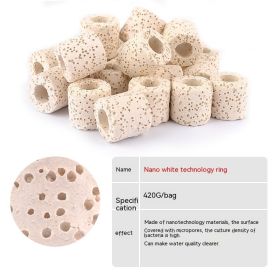 Fish Tank Filter Material Drip Box (Option: 420g-Nano White Technology Ring)