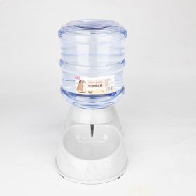 Automatic Pet Feeder Cat Drinker Water Feeding Dog Bowl Cat Bowl Food Storage Bucket Combination (Option: Grey-Feeder)