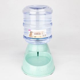Automatic Pet Feeder Cat Drinker Water Feeding Dog Bowl Cat Bowl Food Storage Bucket Combination (Option: Green-Feeder)