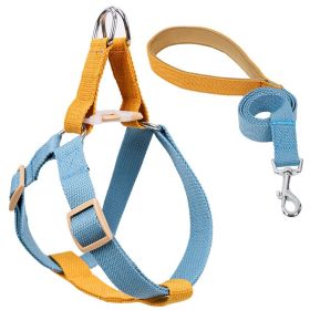 Color Pet Drawstring Leash Vest-style Dog Leash (Option: 8style-S)