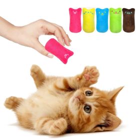 2pcs Funny Cat Pet Toys Molar Cleaning Cat Supplies Catnip Mini Plush Toys Fashion Stuffed Interactive Pet Companion Products (Color: brown)