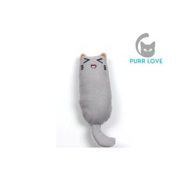Cats Catnip Toy; Cat Chewing Toy Bite Resistant Catnip Toys For Cats; Catnip Filled Mice Shaped Toys (Color: grey)